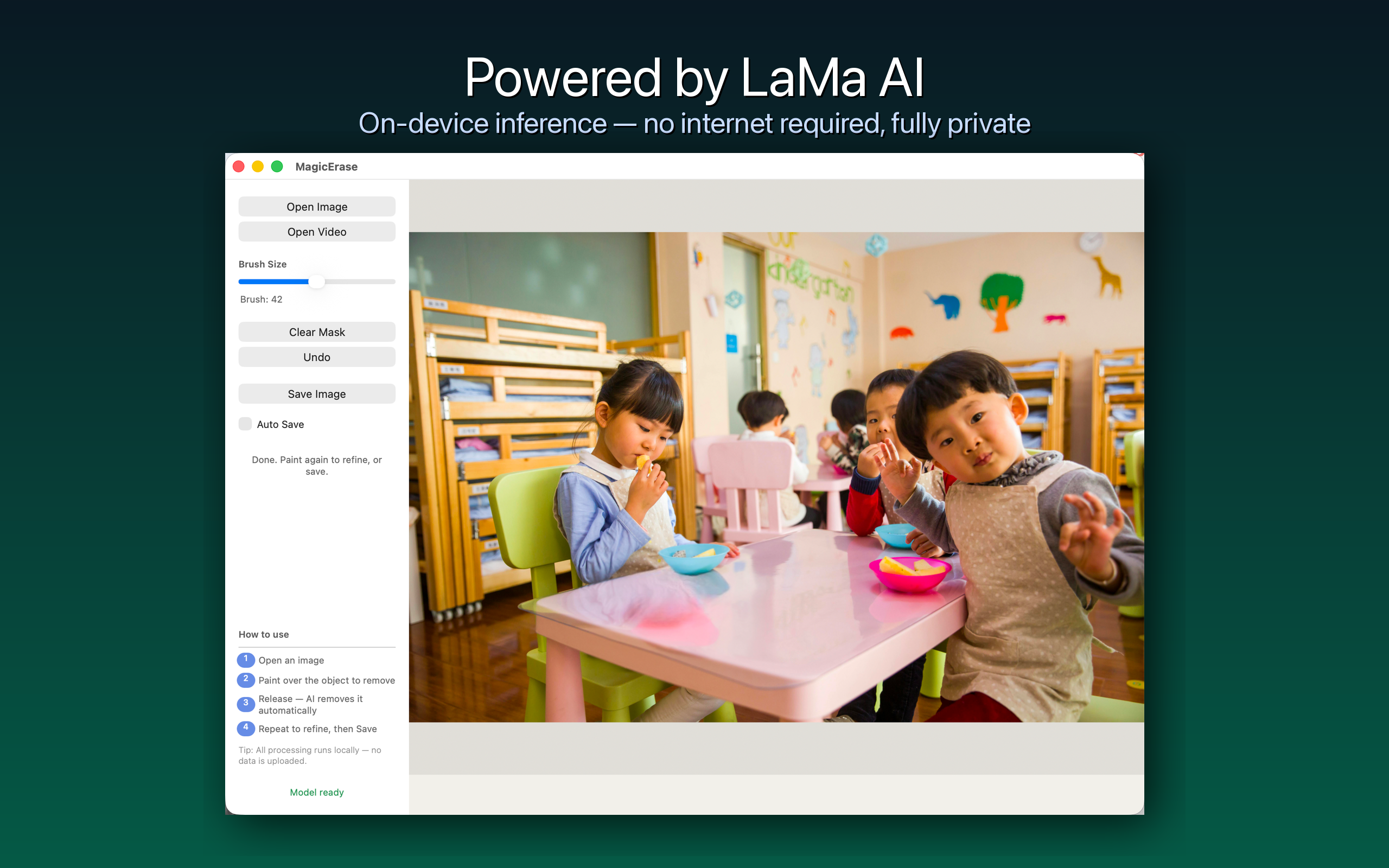 Magic Erase — Powered by LaMa AI